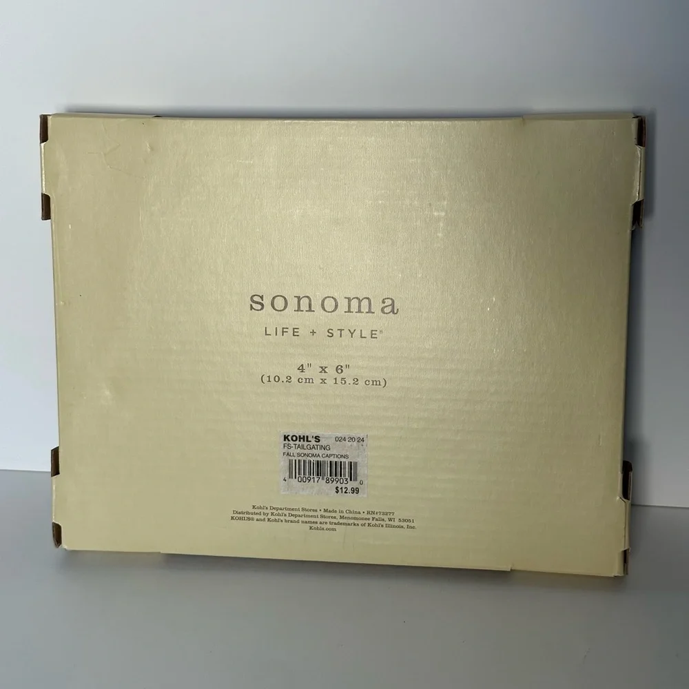 Sonoma Black and Gold Tailgating Photo Frame